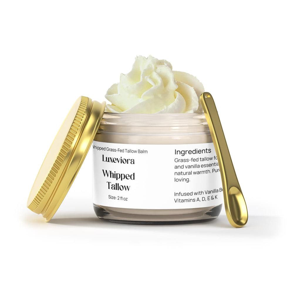 Whipped Grass-Fed Tallow Balm with Vanilla Bean
